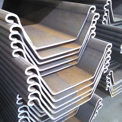 Larsen U Z type norme laminée à chaud de palplanche d'acier SY295 S355 SY390 DIN gigaoctet JIS